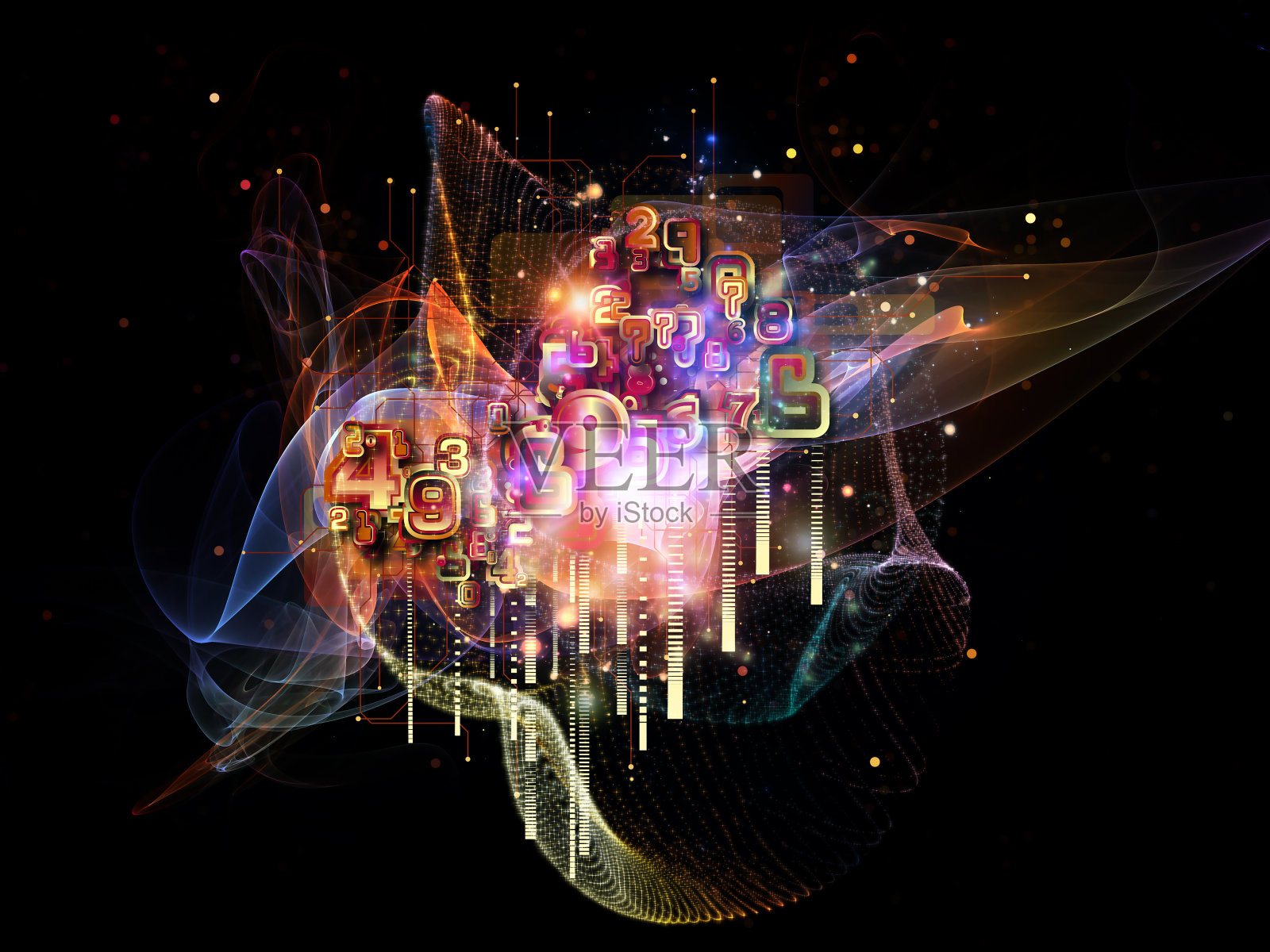 云技术的展开插画图片素材