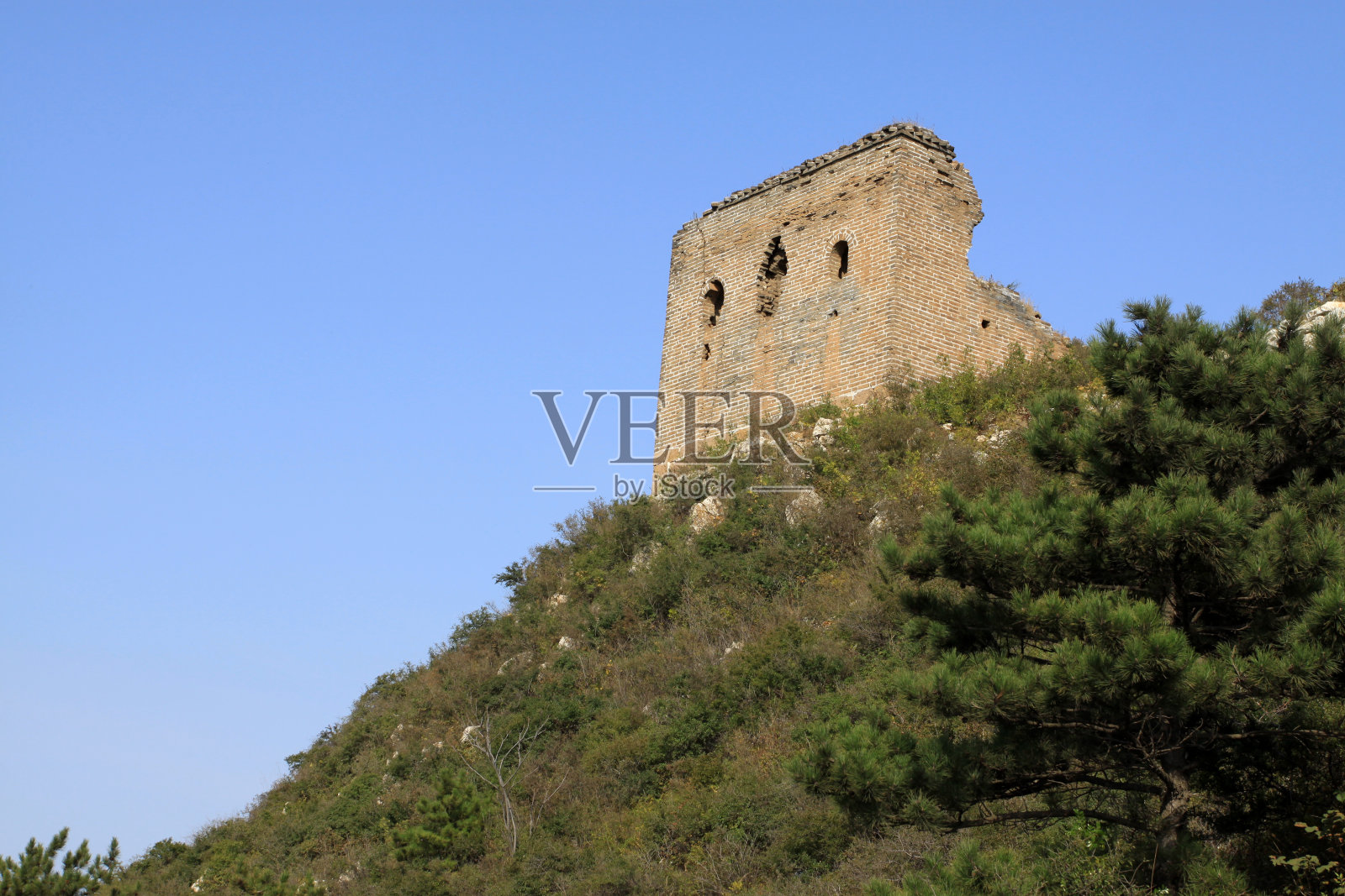 长城的原始生态照片摄影图片