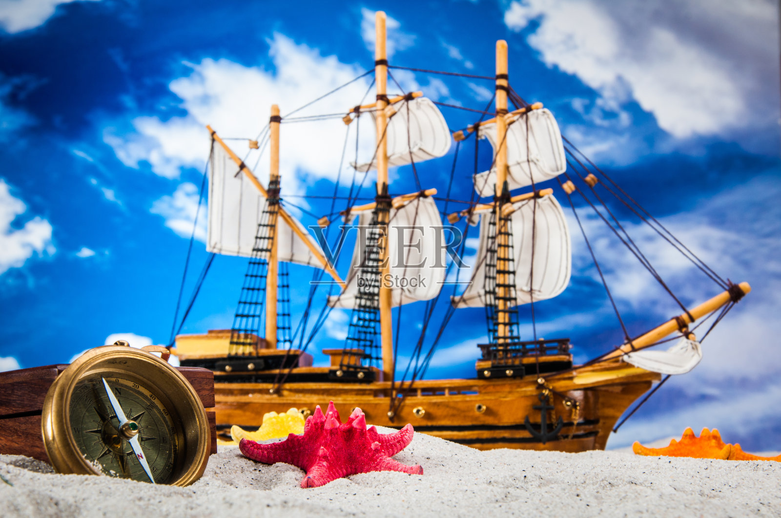 阳光沙滩的成分照片摄影图片