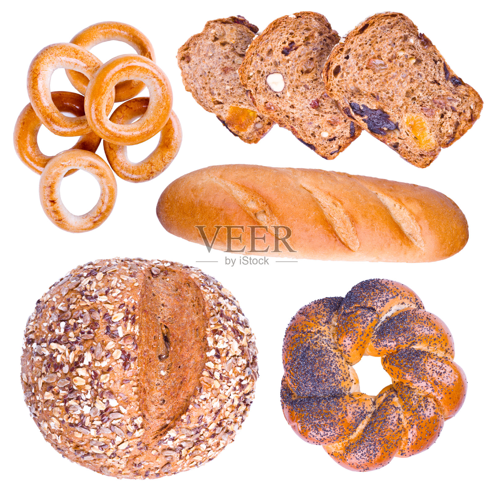 独立烘焙产品的集合照片摄影图片