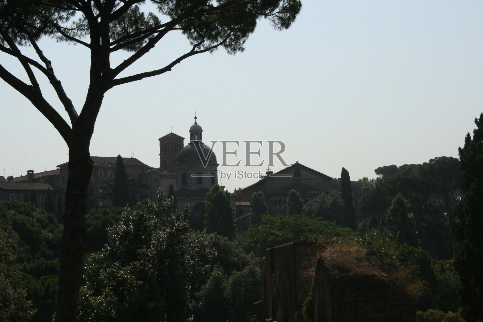 罗马的天际线照片摄影图片