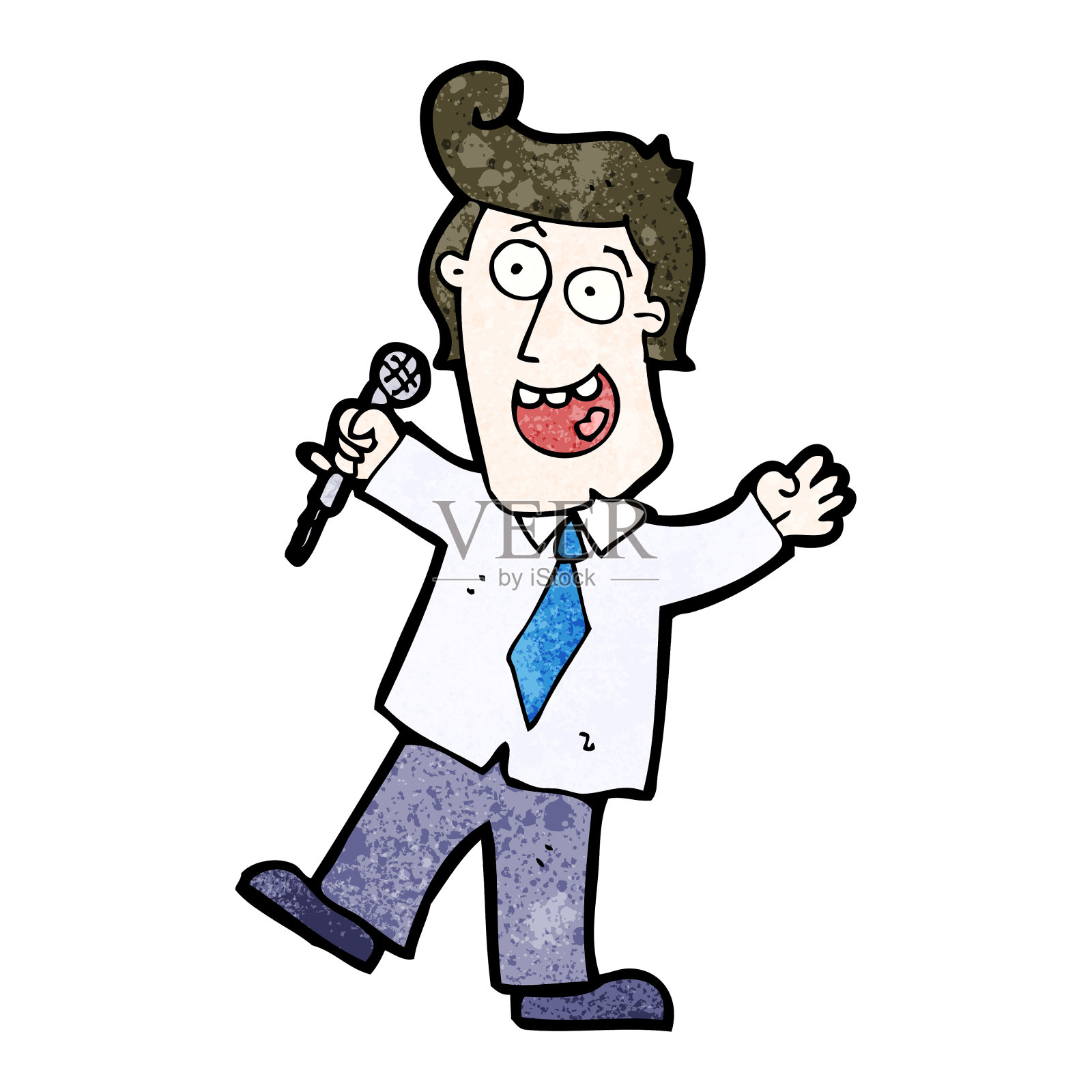 卡通励志演说家插画图片素材