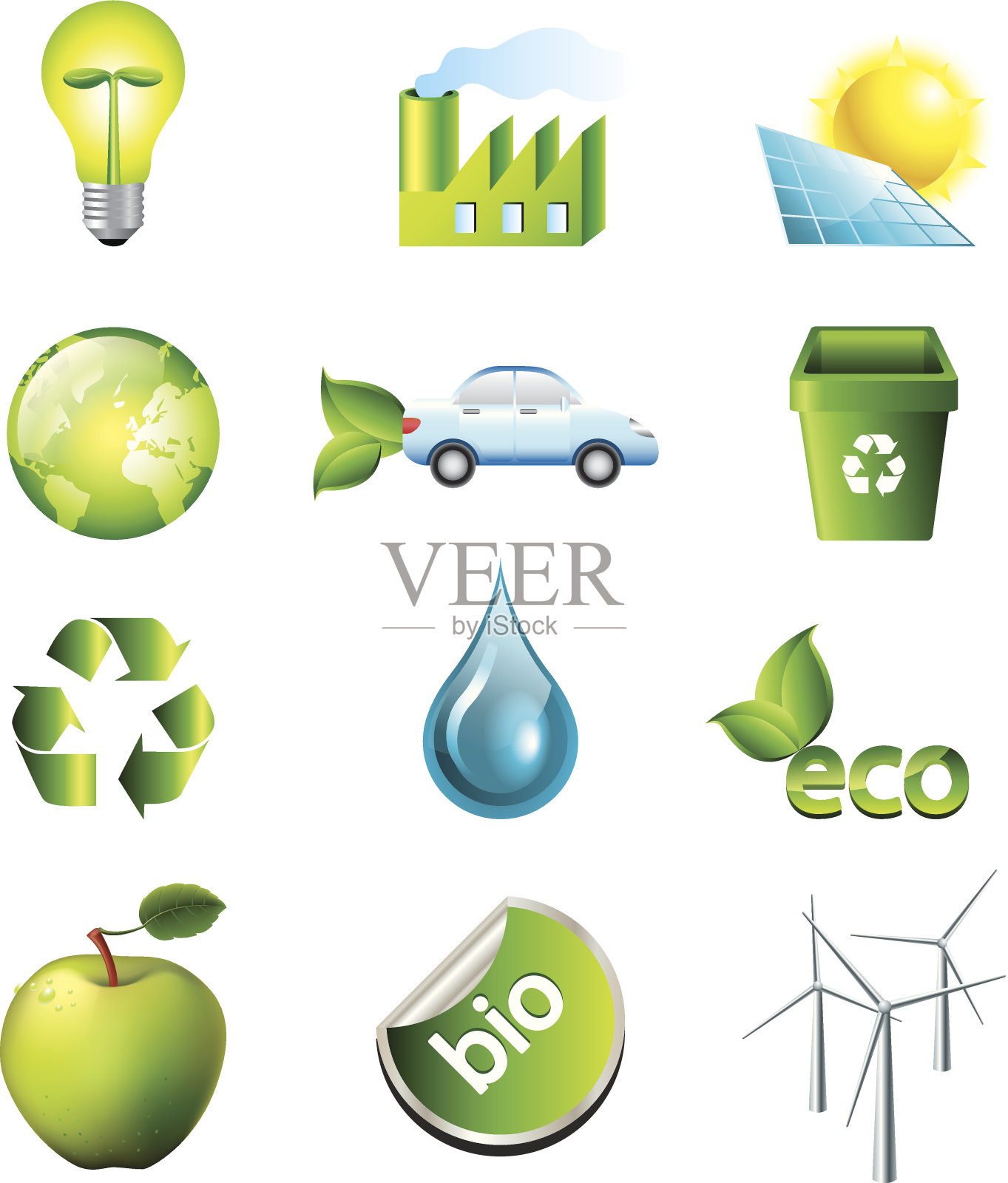 环境与生态图标插画图片素材