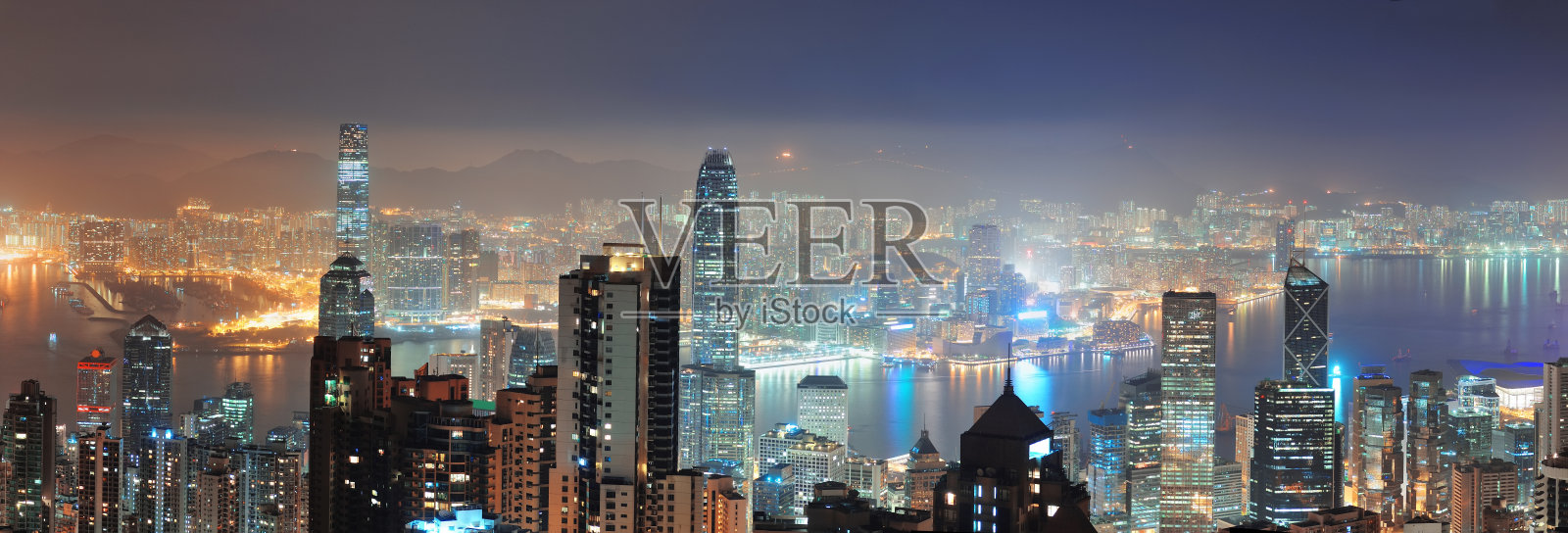 香港的夜晚照片摄影图片