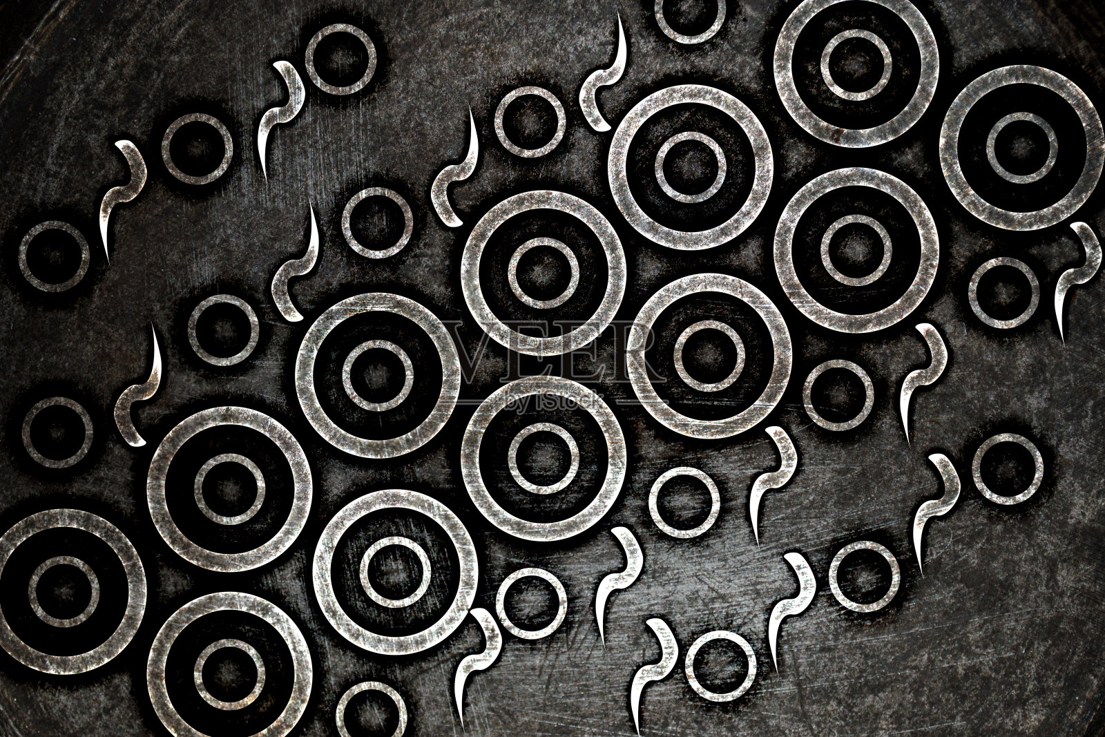 现代黑眼圈grunge纹理插画图片素材