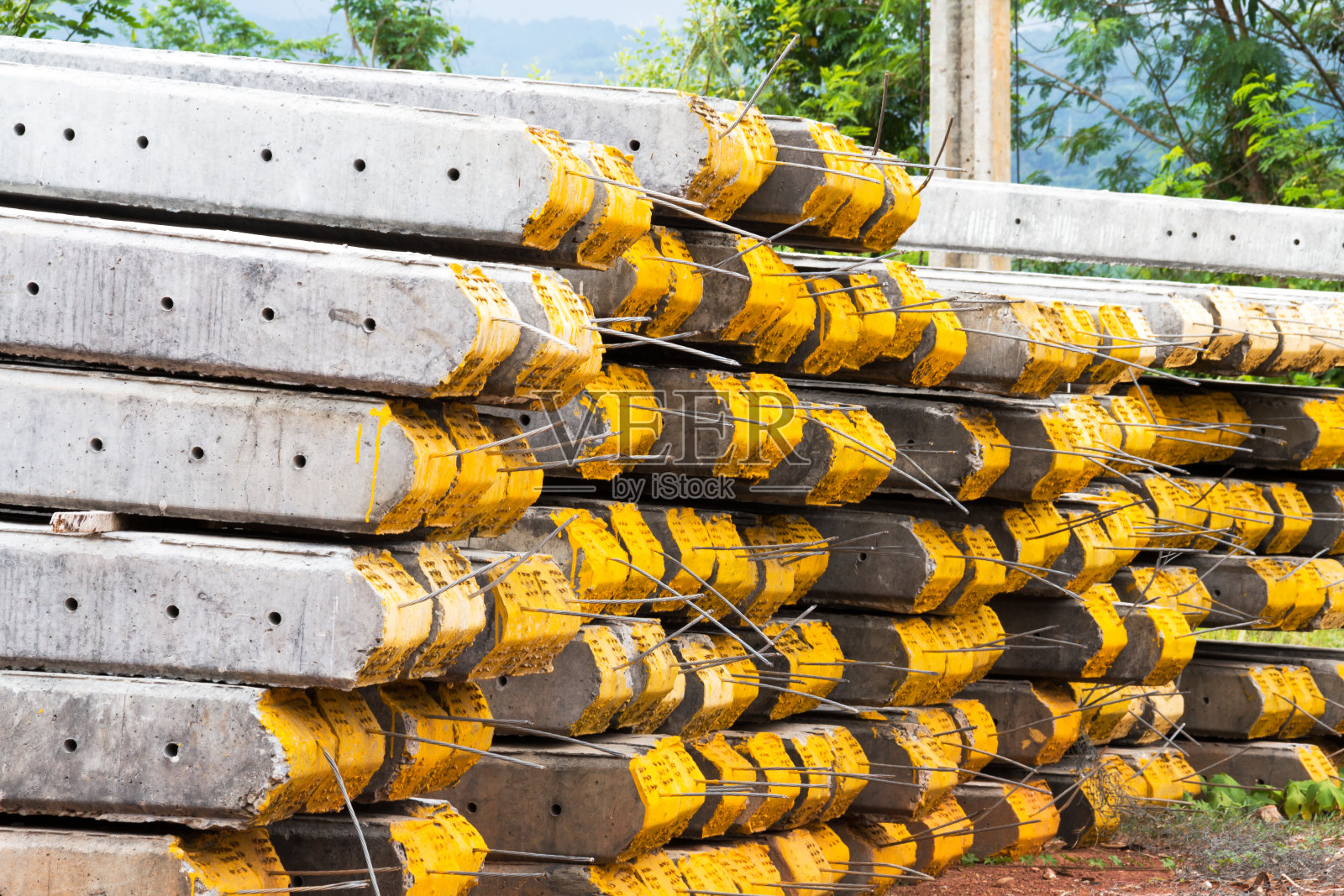 混凝土电组照片摄影图片