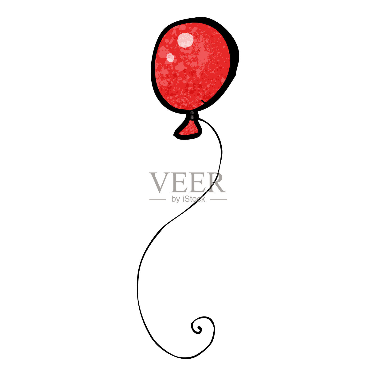 卡通气球插画图片素材