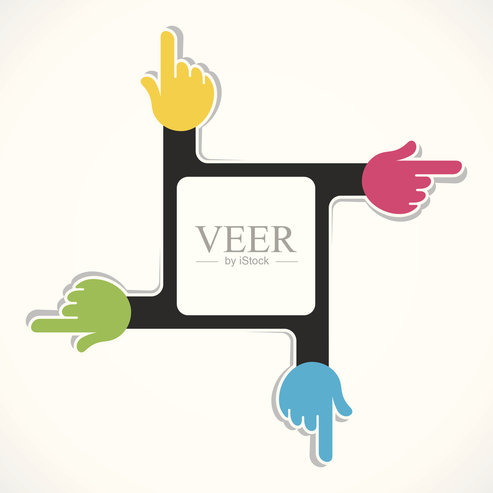 创意手设计插画图片素材