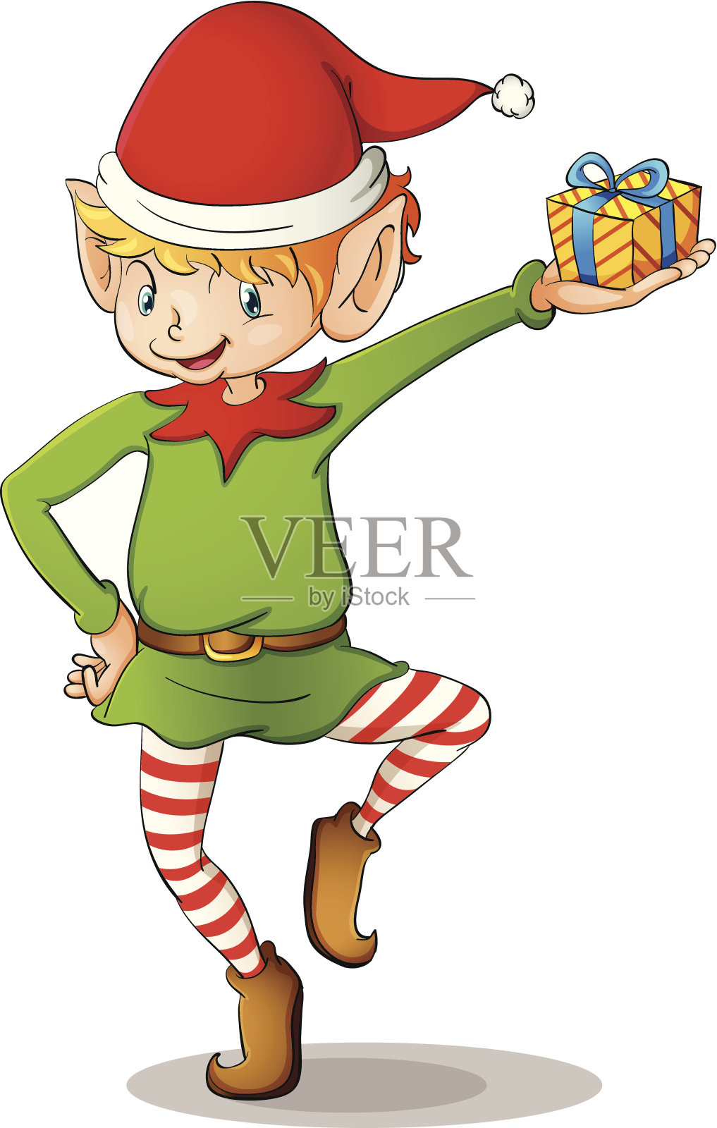 圣诞精灵设计元素图片