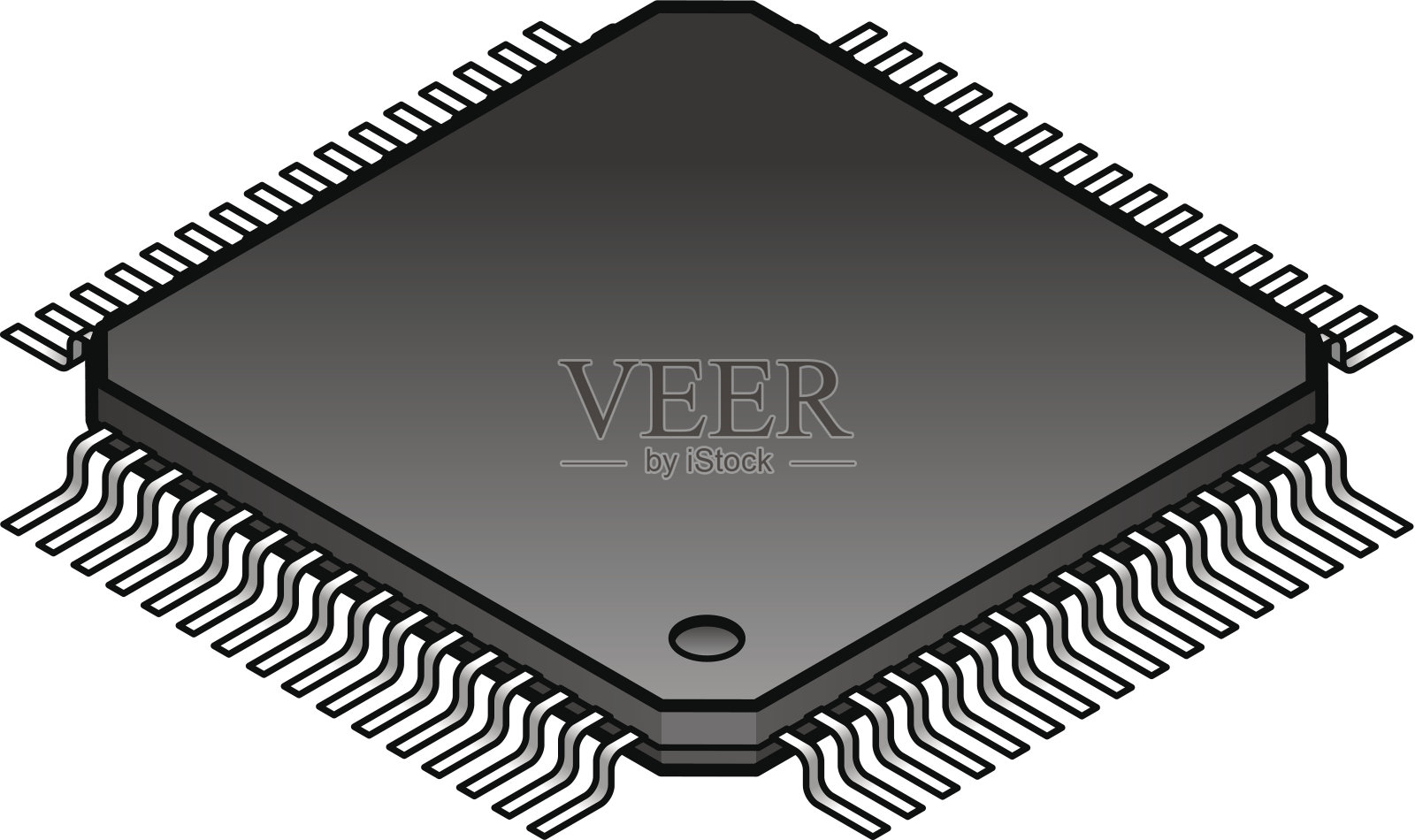 微处理器插画图片素材