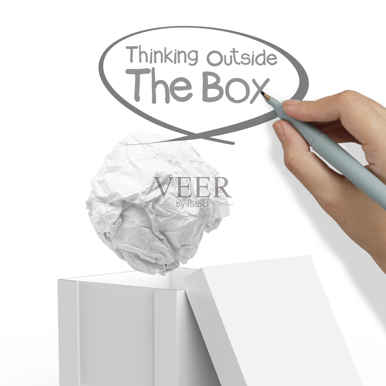 手画要跳出框框思考照片摄影图片