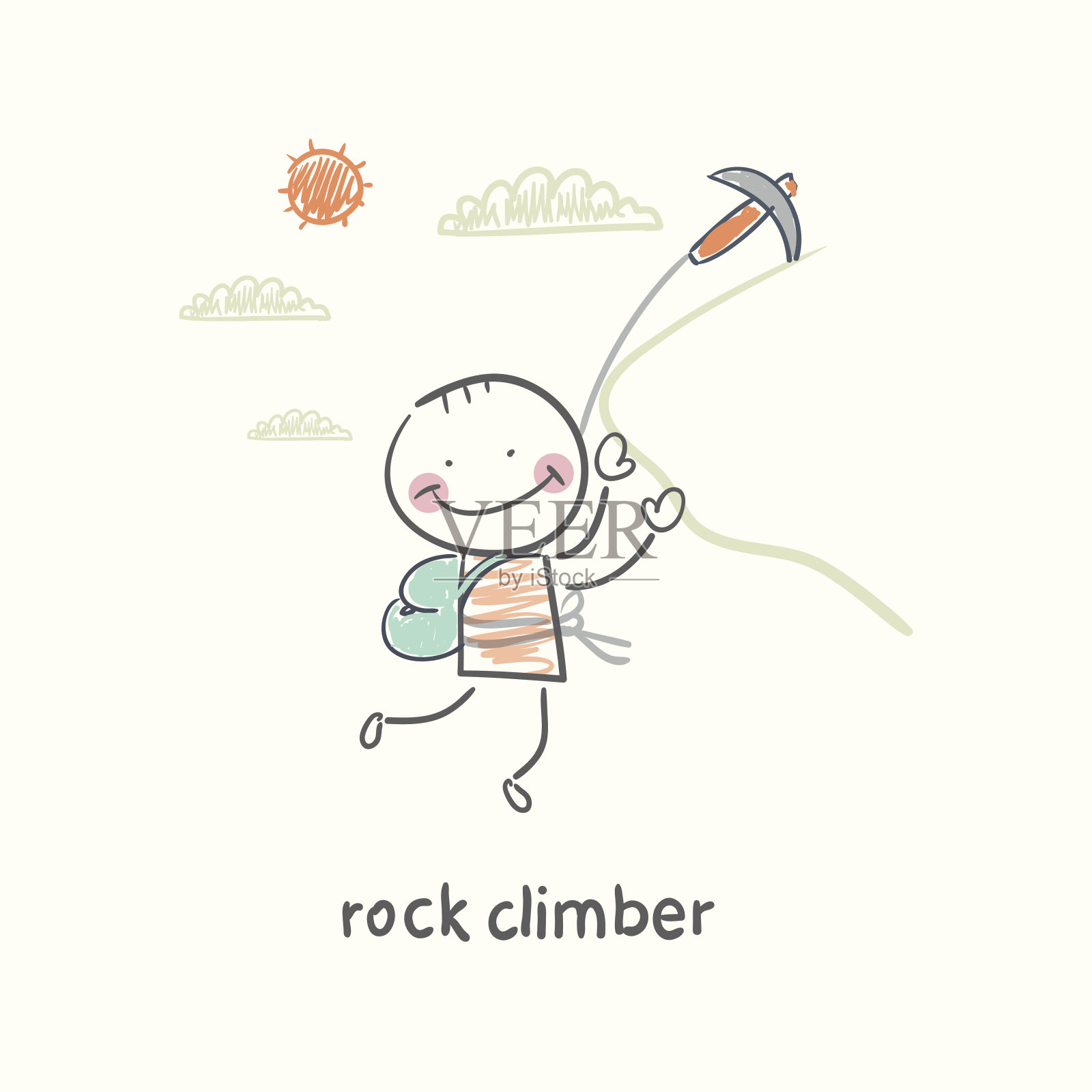 攀岩者设计元素图片