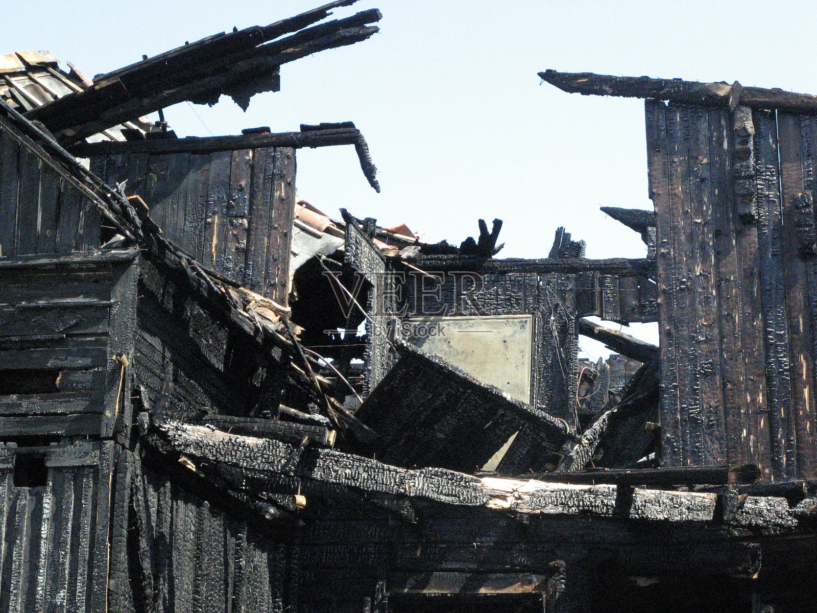 火灾后照片摄影图片