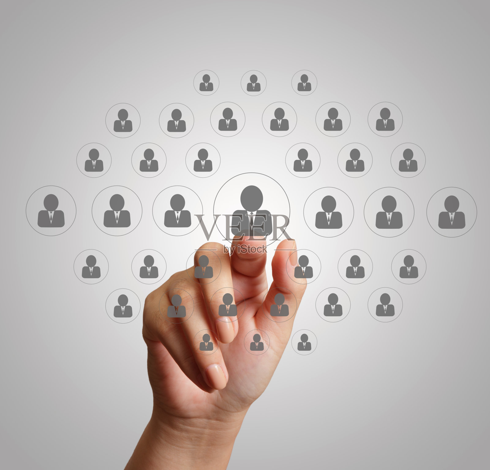 手按社交媒体图标照片摄影图片