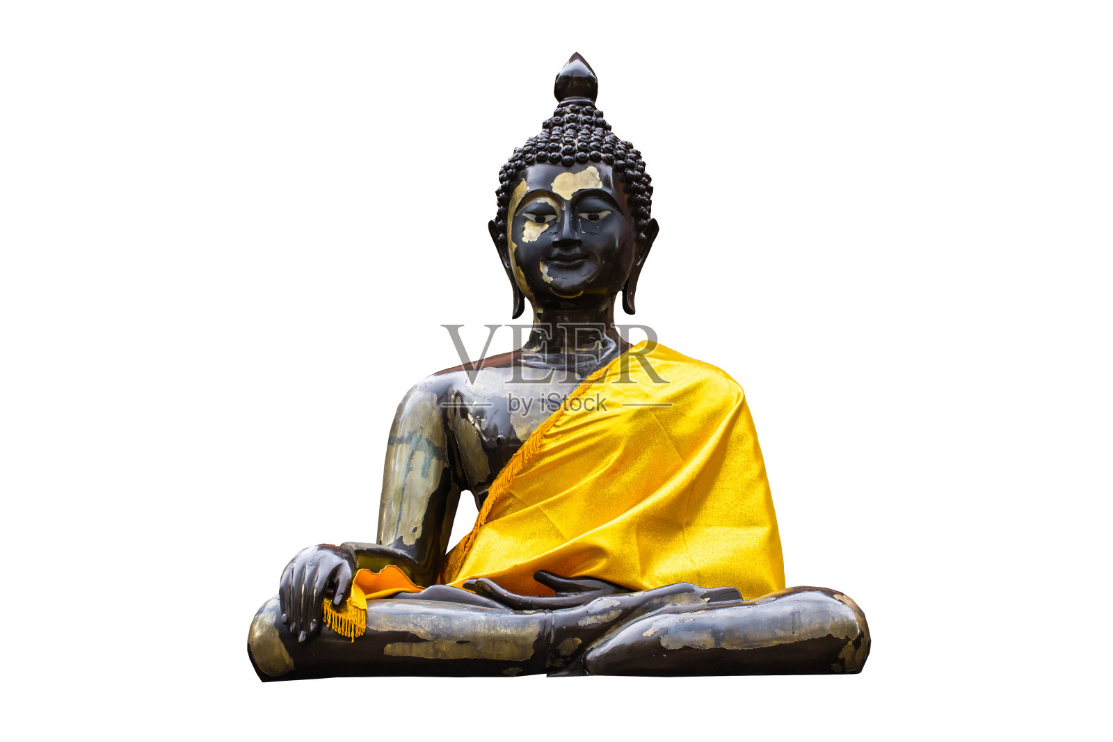 孤立-黑色佛像照片摄影图片