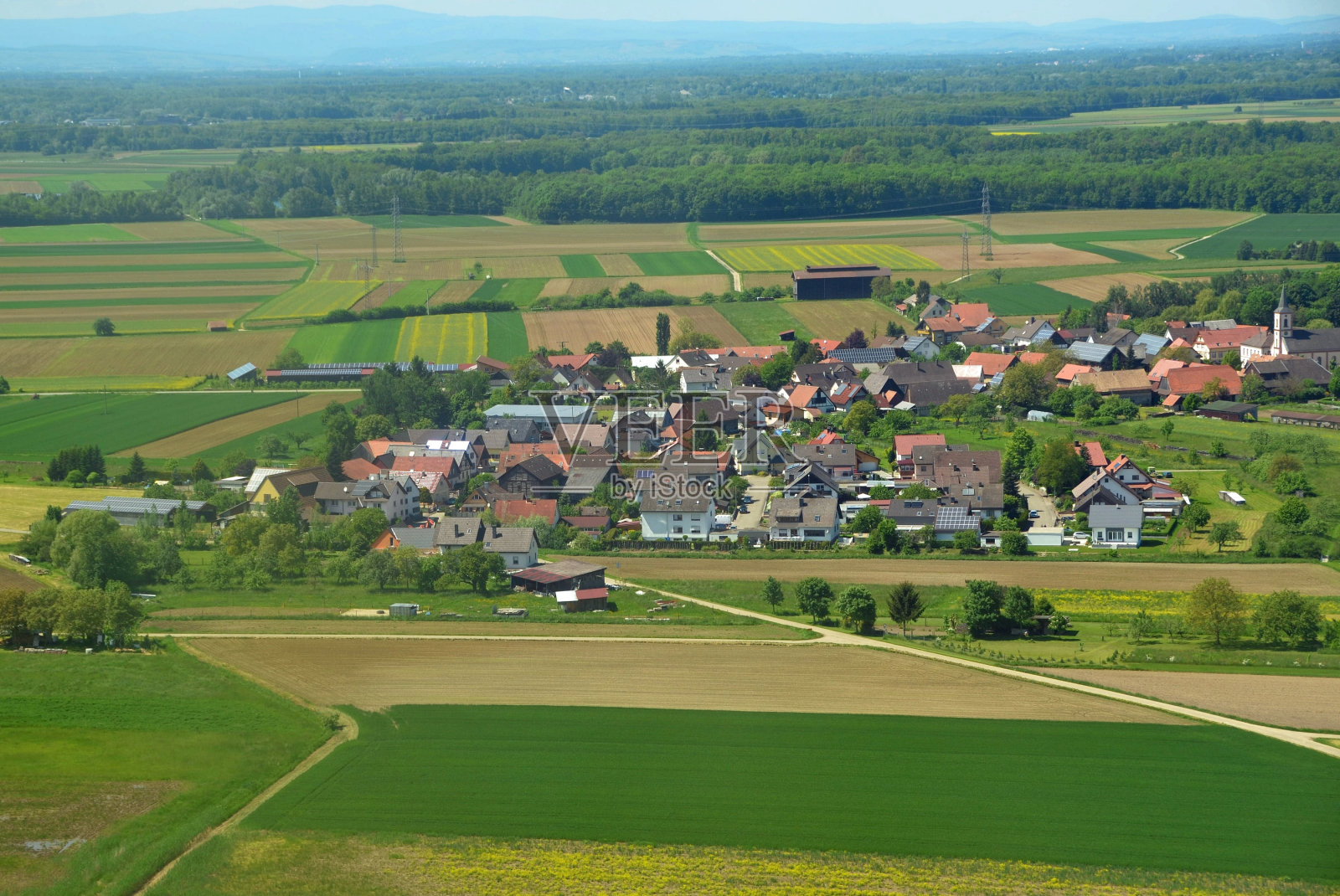 Schutterzell空中照片摄影图片