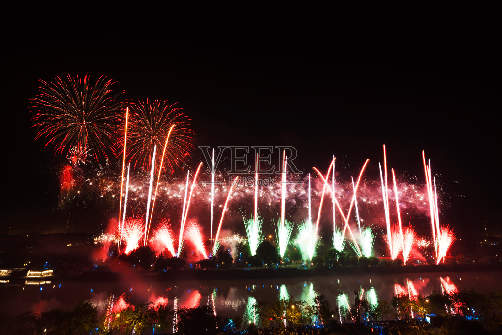 烟花照片摄影图片