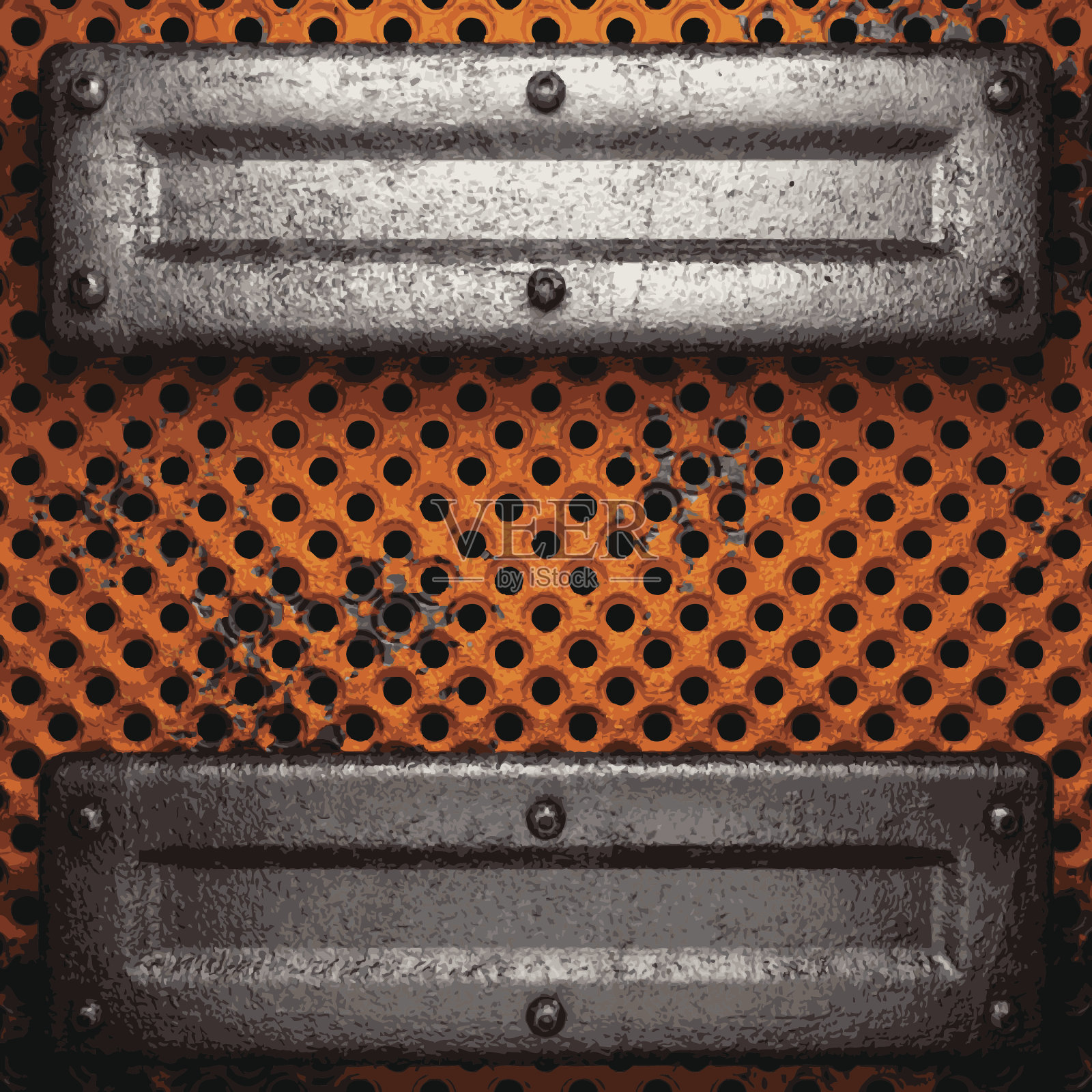 旧金属背景插画图片素材