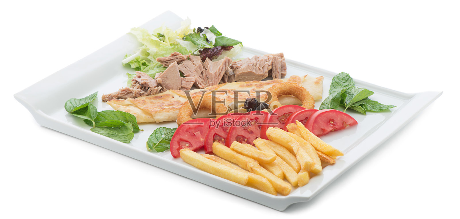 金枪鱼沙拉照片摄影图片