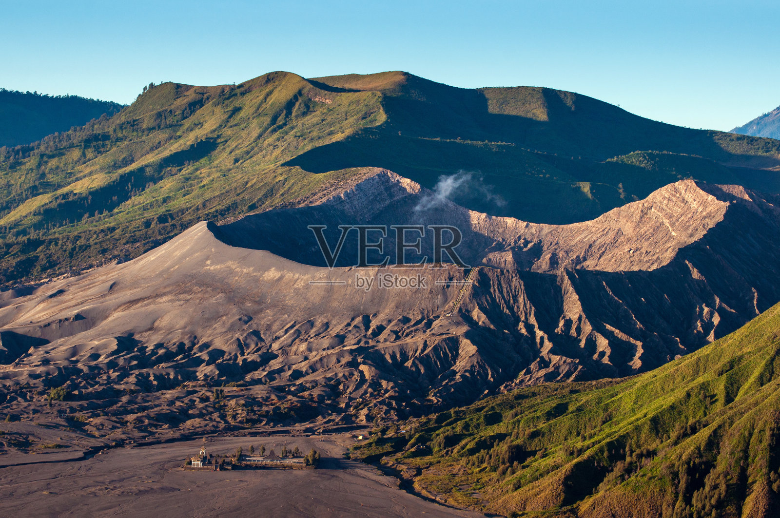 婆罗摩火山火山照片摄影图片