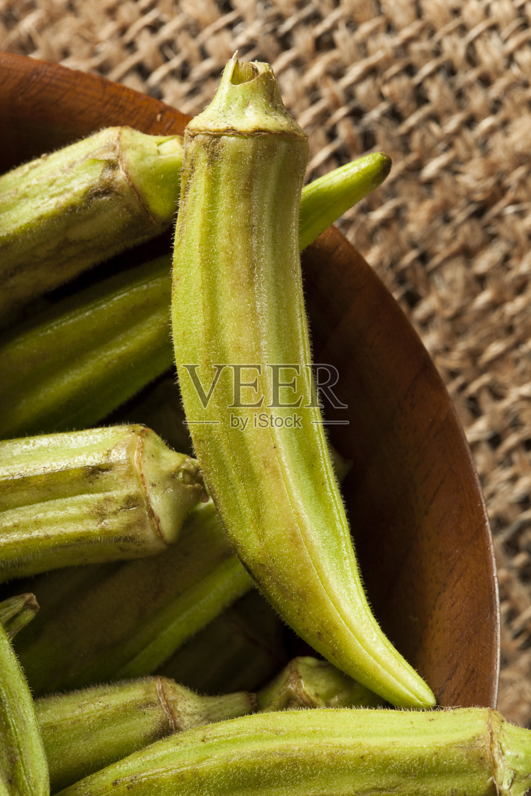有机绿色秋葵蔬菜照片摄影图片