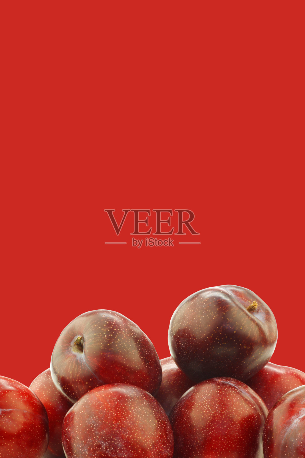 新鲜的红李子照片摄影图片