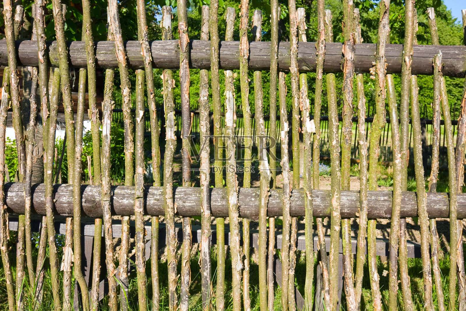 旧木栅栏，背景照片摄影图片