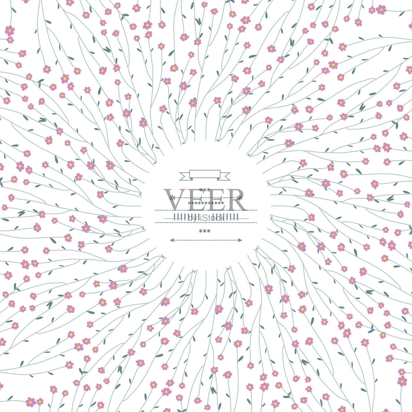 花卉装饰插画图片素材