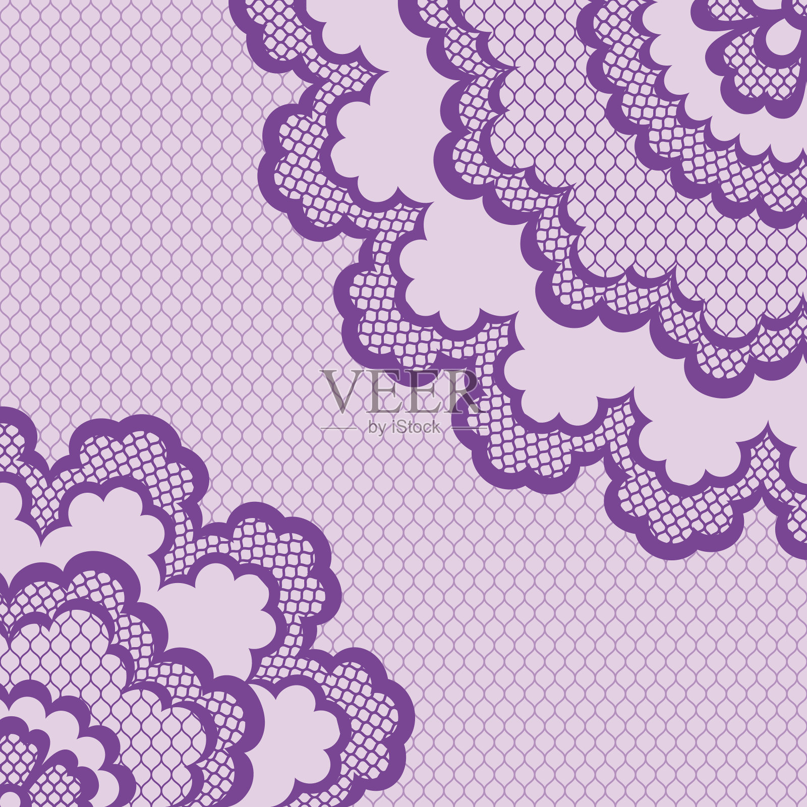 复古蕾丝框，抽象装饰。矢量纹理。插画图片素材