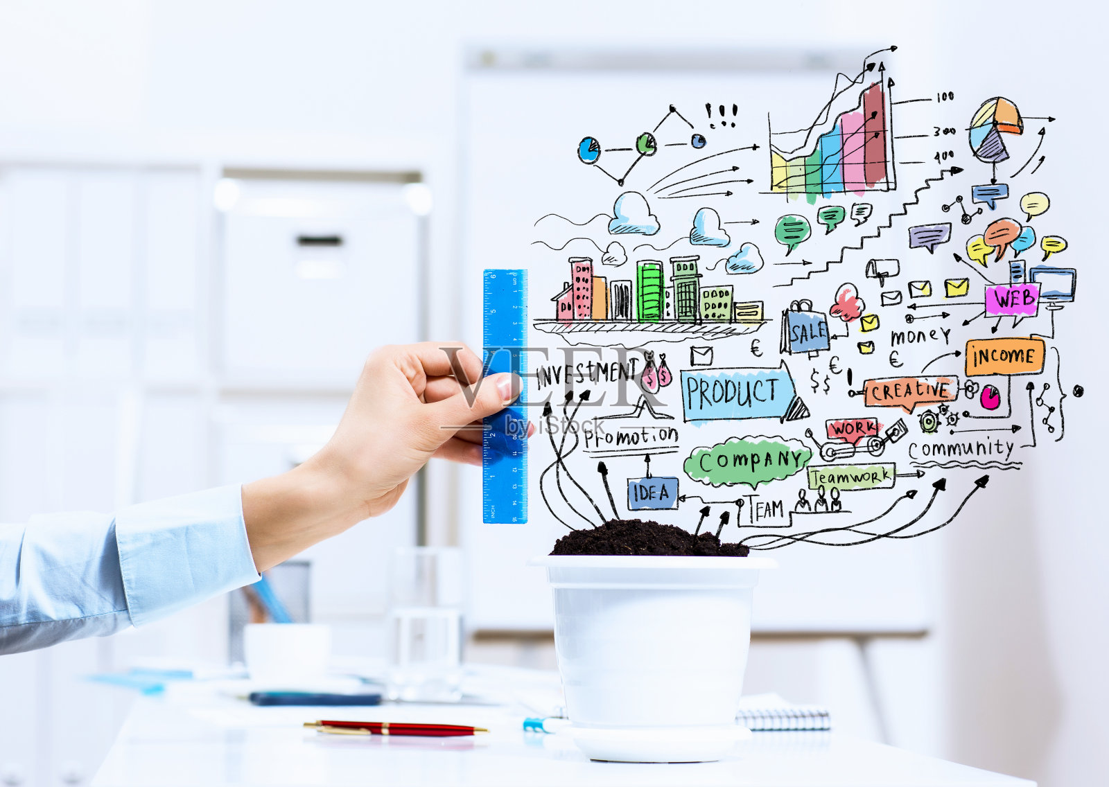 收入的概念照片摄影图片