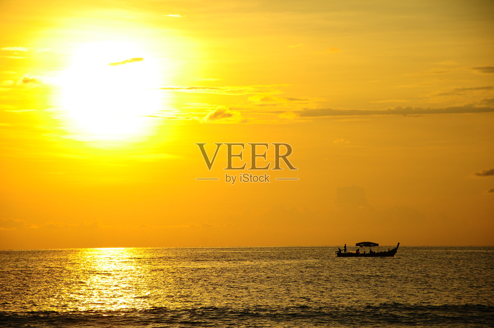 海上日落照片摄影图片