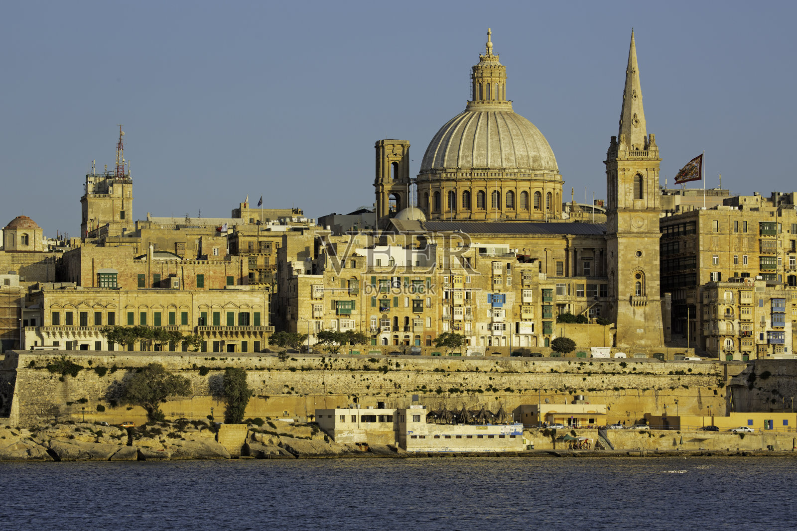 瓦莱塔的天际线照片摄影图片