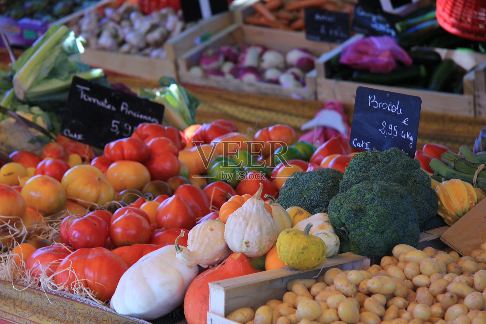 法国市场的蔬菜照片摄影图片