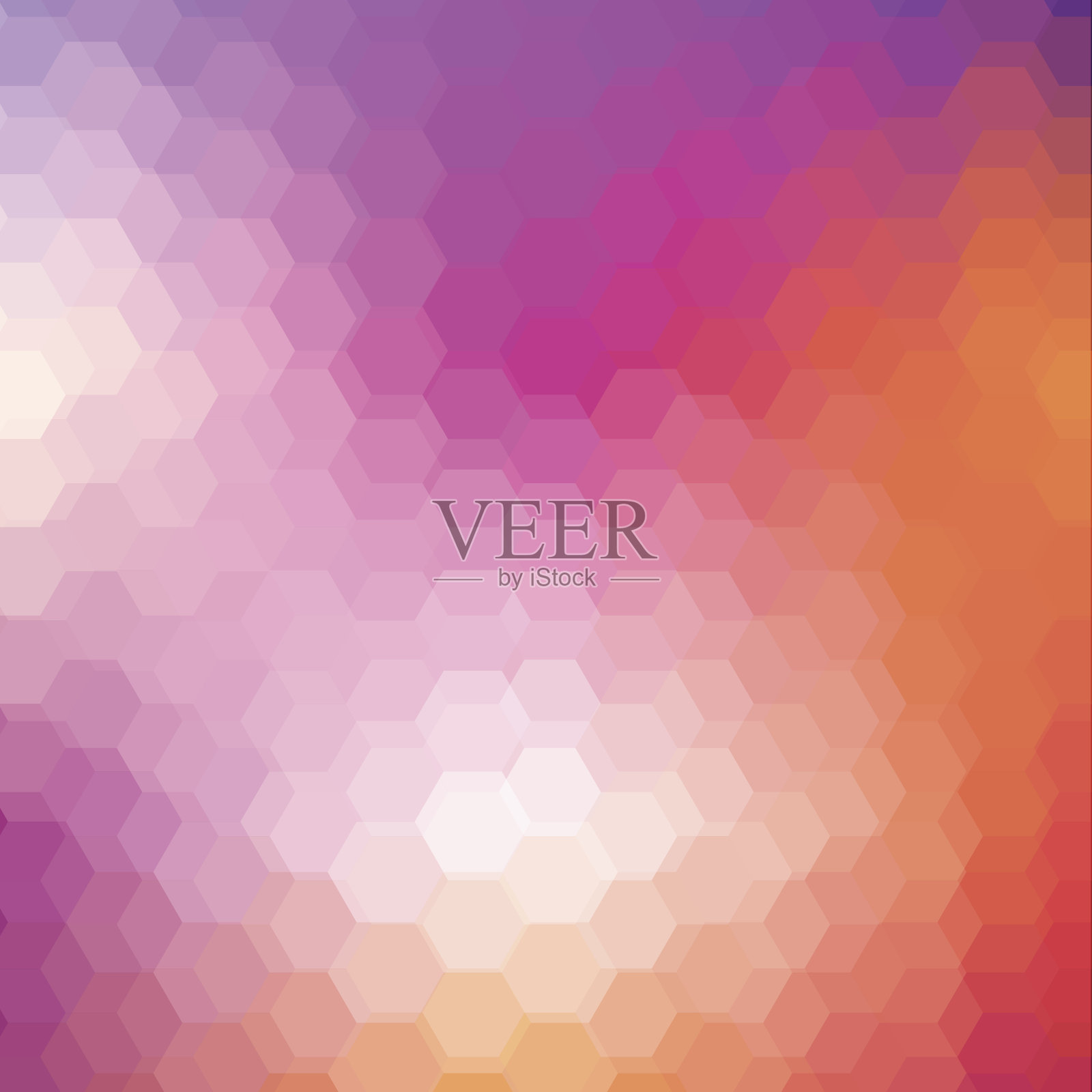 几何发光模式与六角形插画图片素材