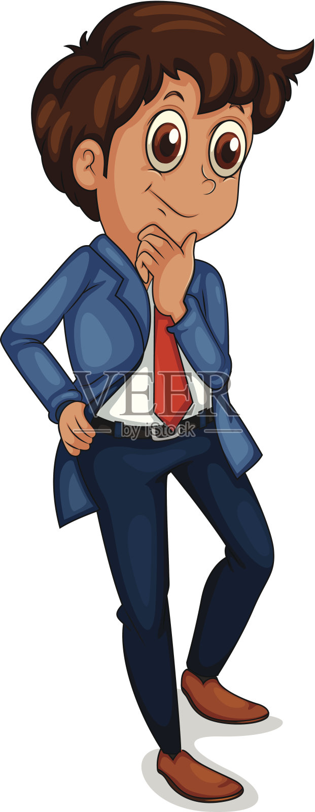 英俊的商人插画图片素材