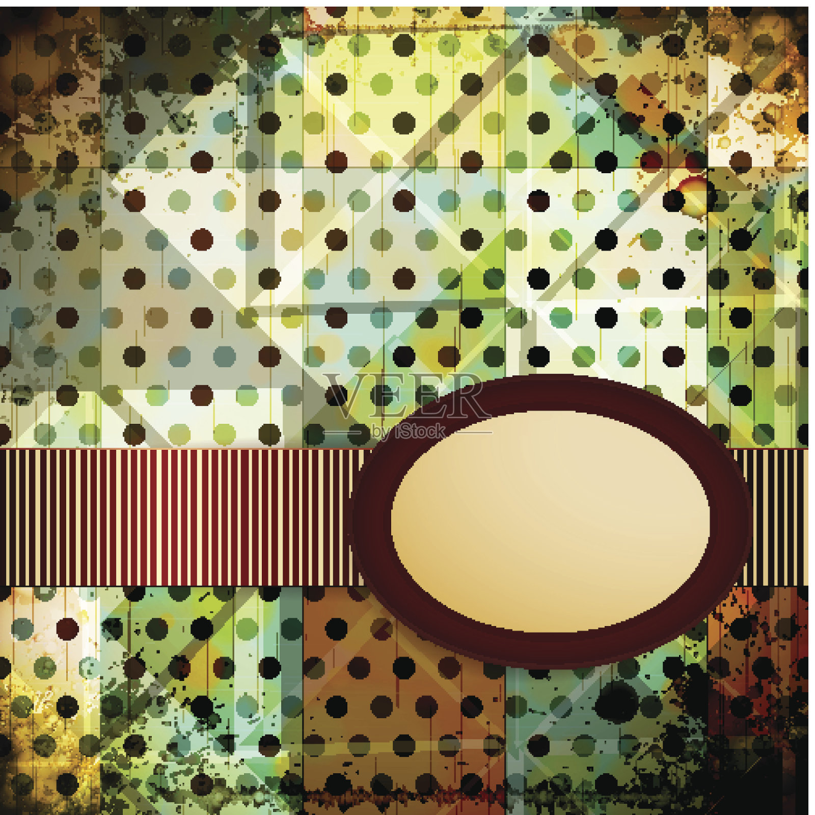 抽象复古的背景。矢量插图。插画图片素材