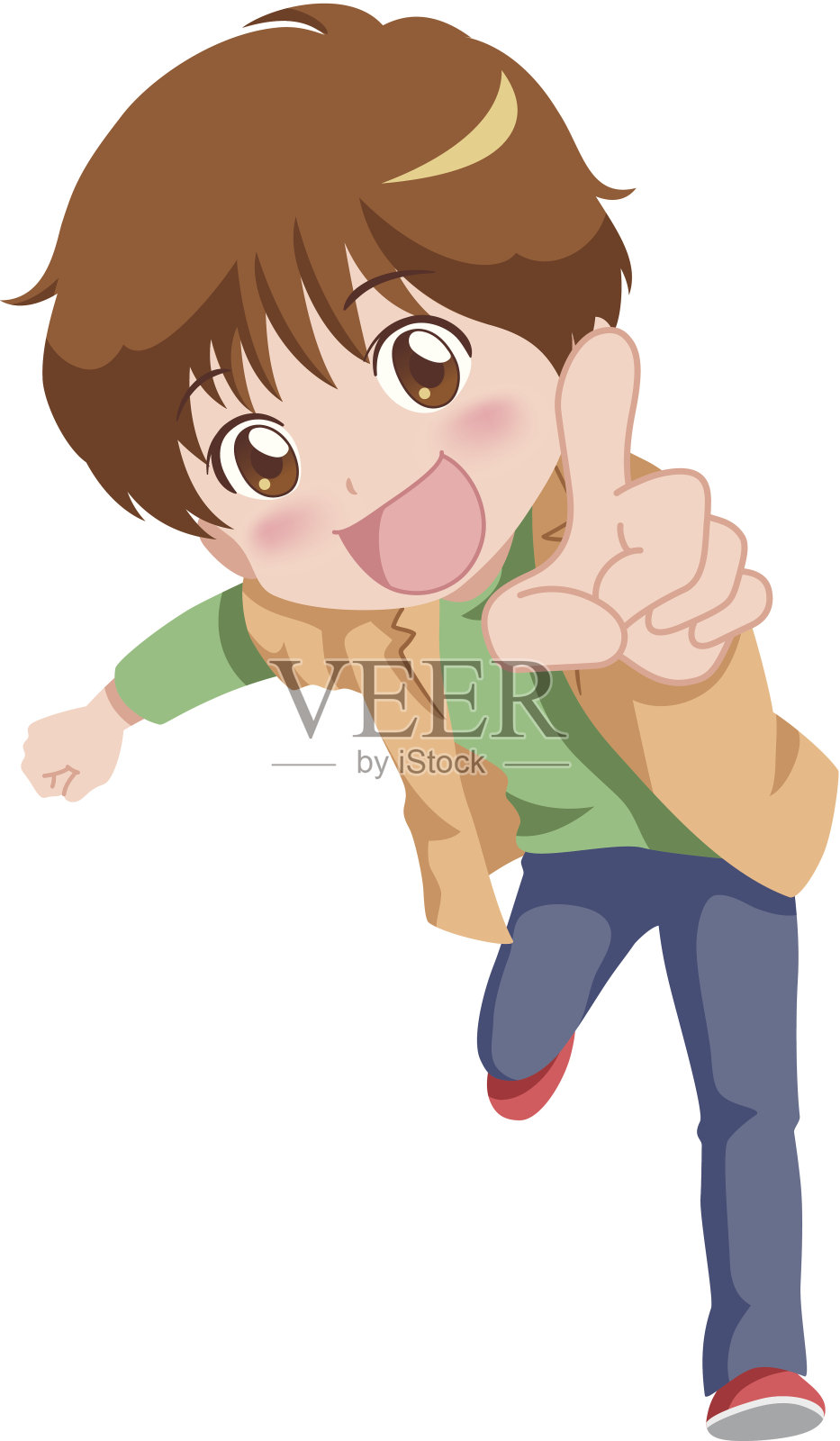 可爱的男孩设计元素图片