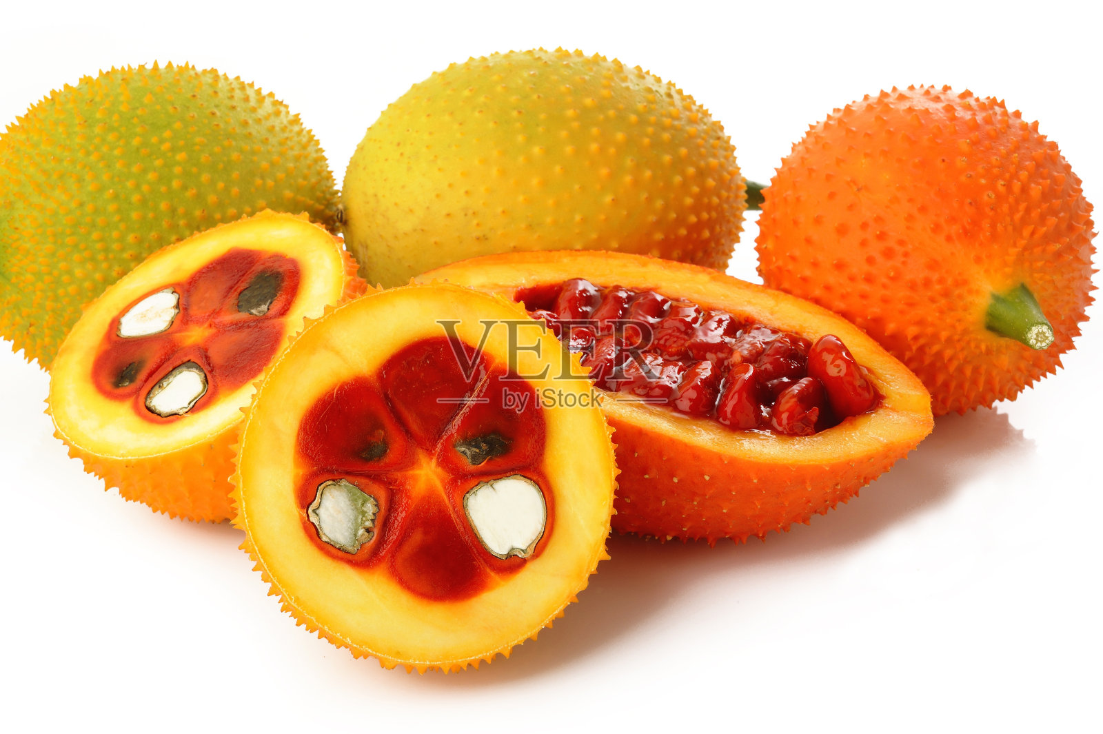 带刺的苦瓜照片摄影图片