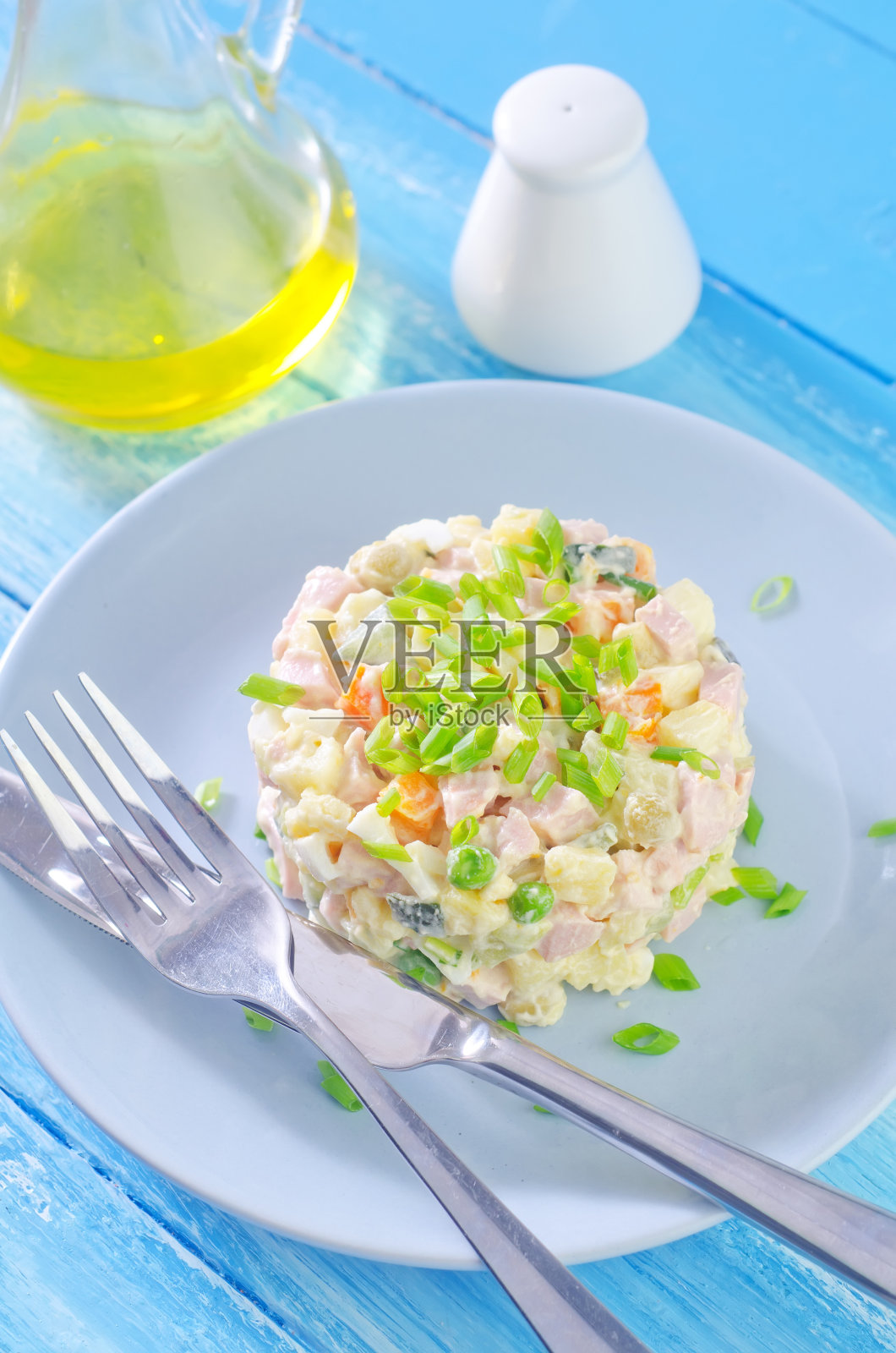 沙拉奥利维尔照片摄影图片