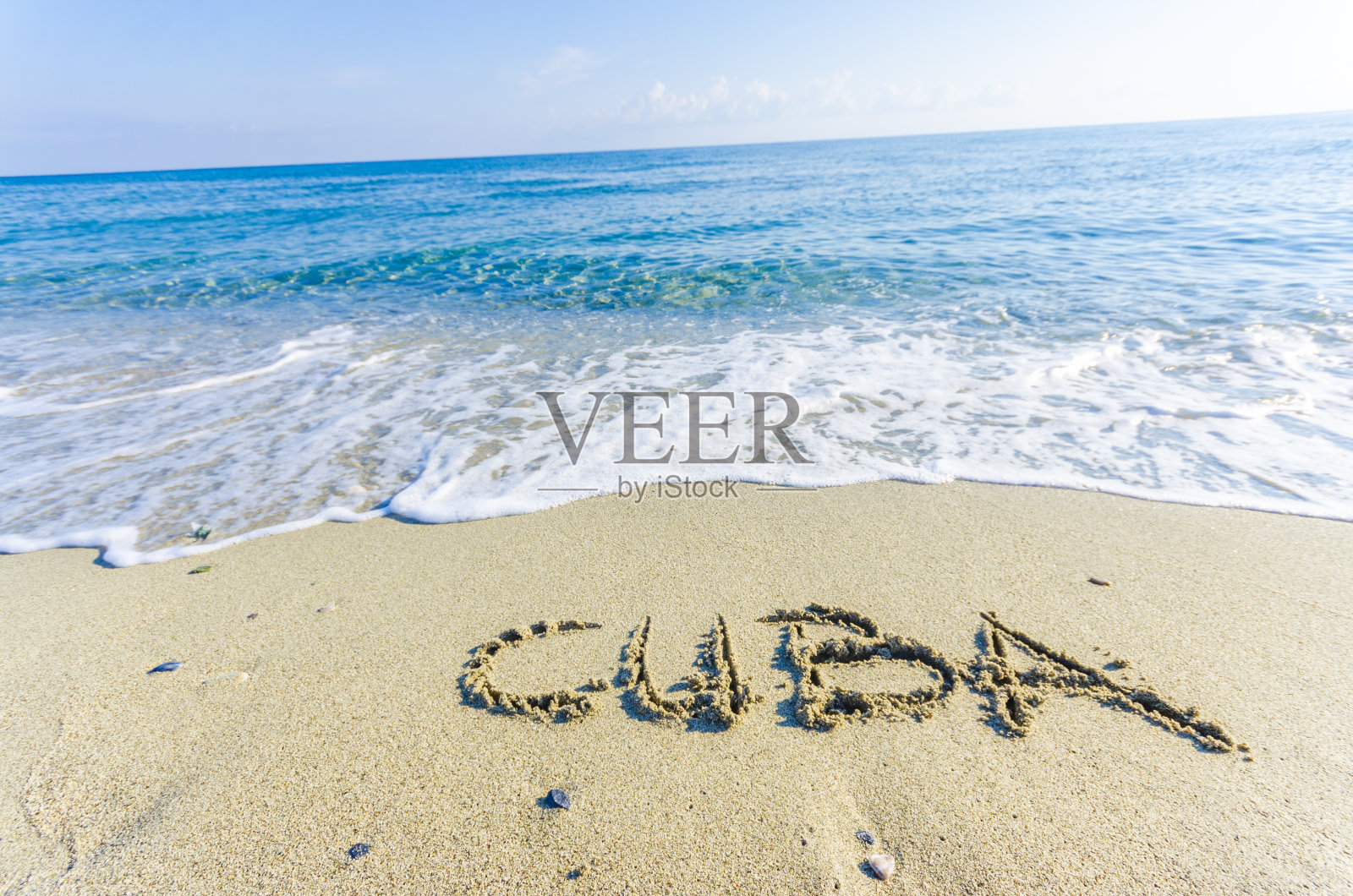 古巴，创意抽象图形信息为您的夏季设计。照片摄影图片