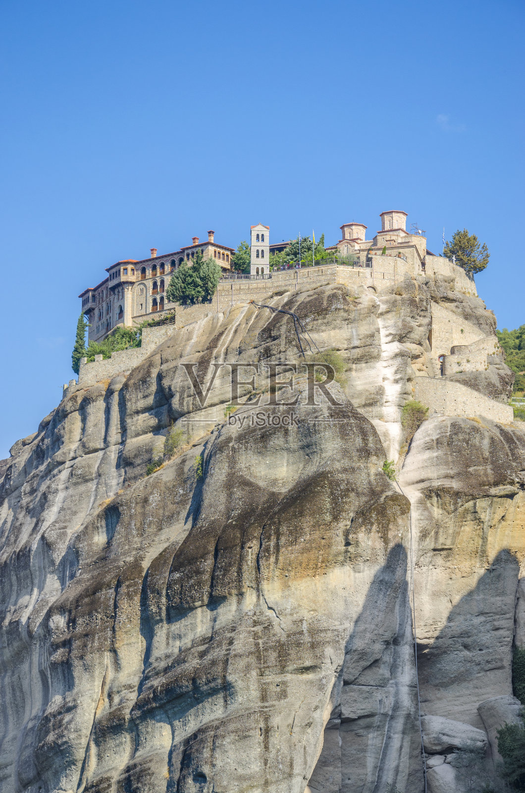希腊迈特拉的东正教修道院。照片摄影图片