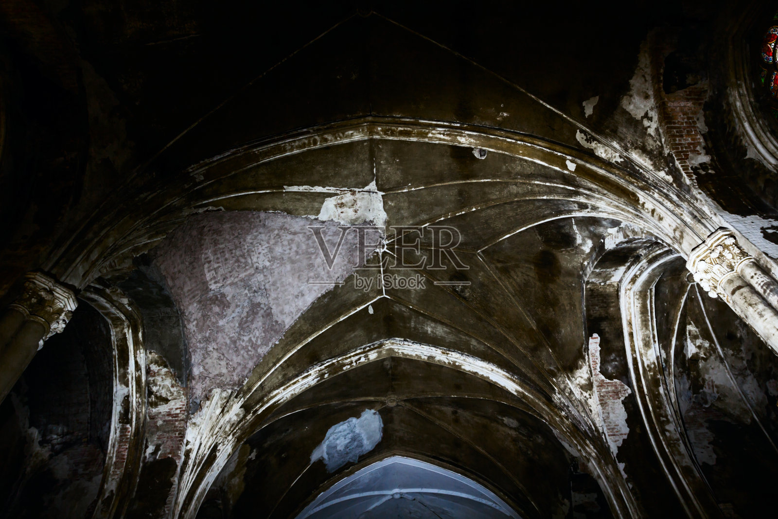 教堂的天花板照片摄影图片