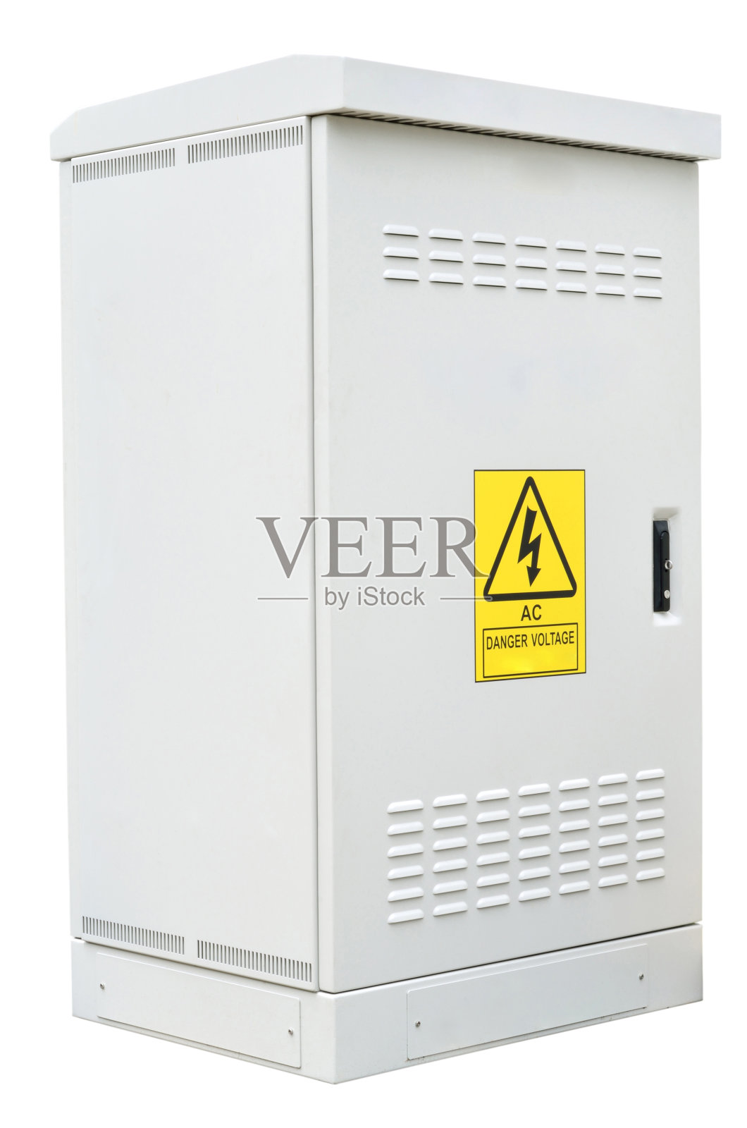 白色背景上的通信服务器盒照片摄影图片