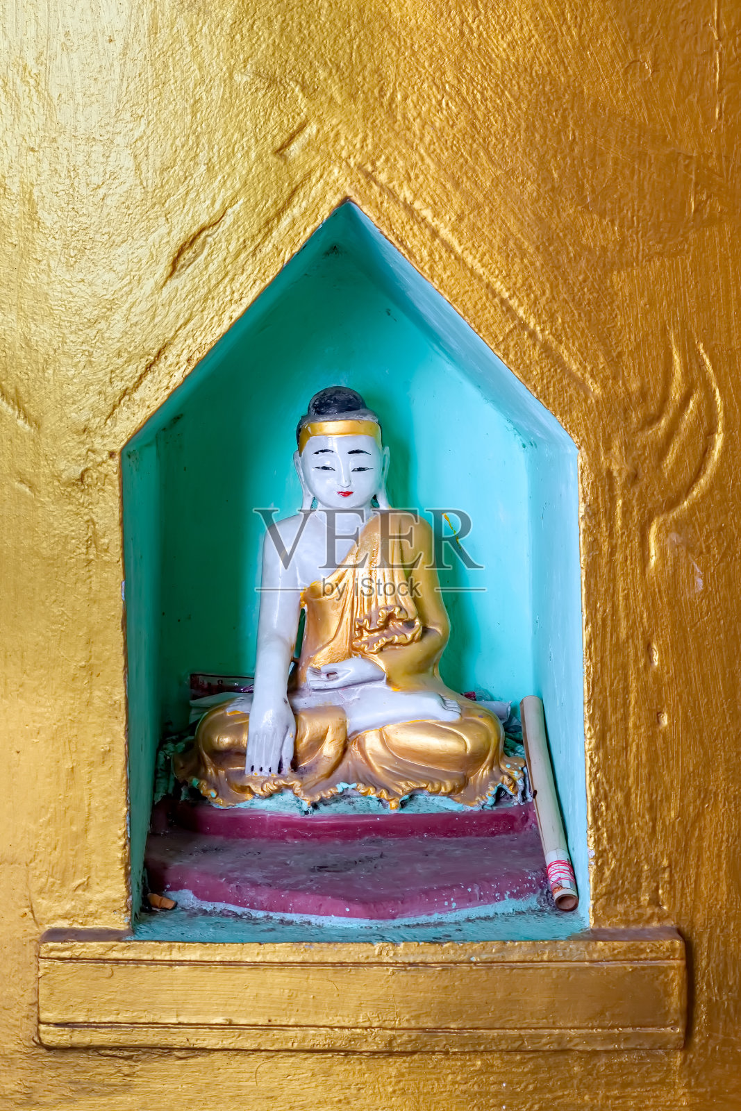 小奉献的佛照片摄影图片