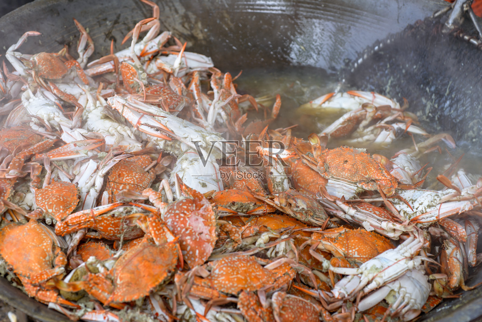 清蒸螃蟹照片摄影图片