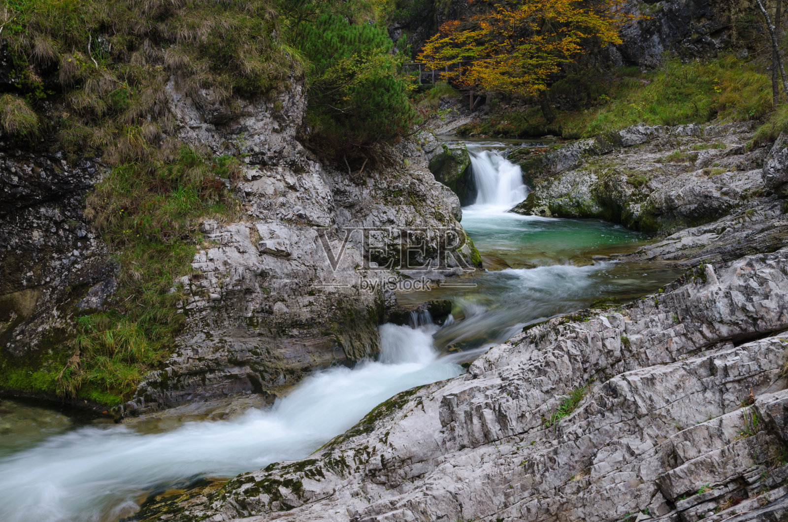 因泽尔附近的维斯巴赫峡谷照片摄影图片