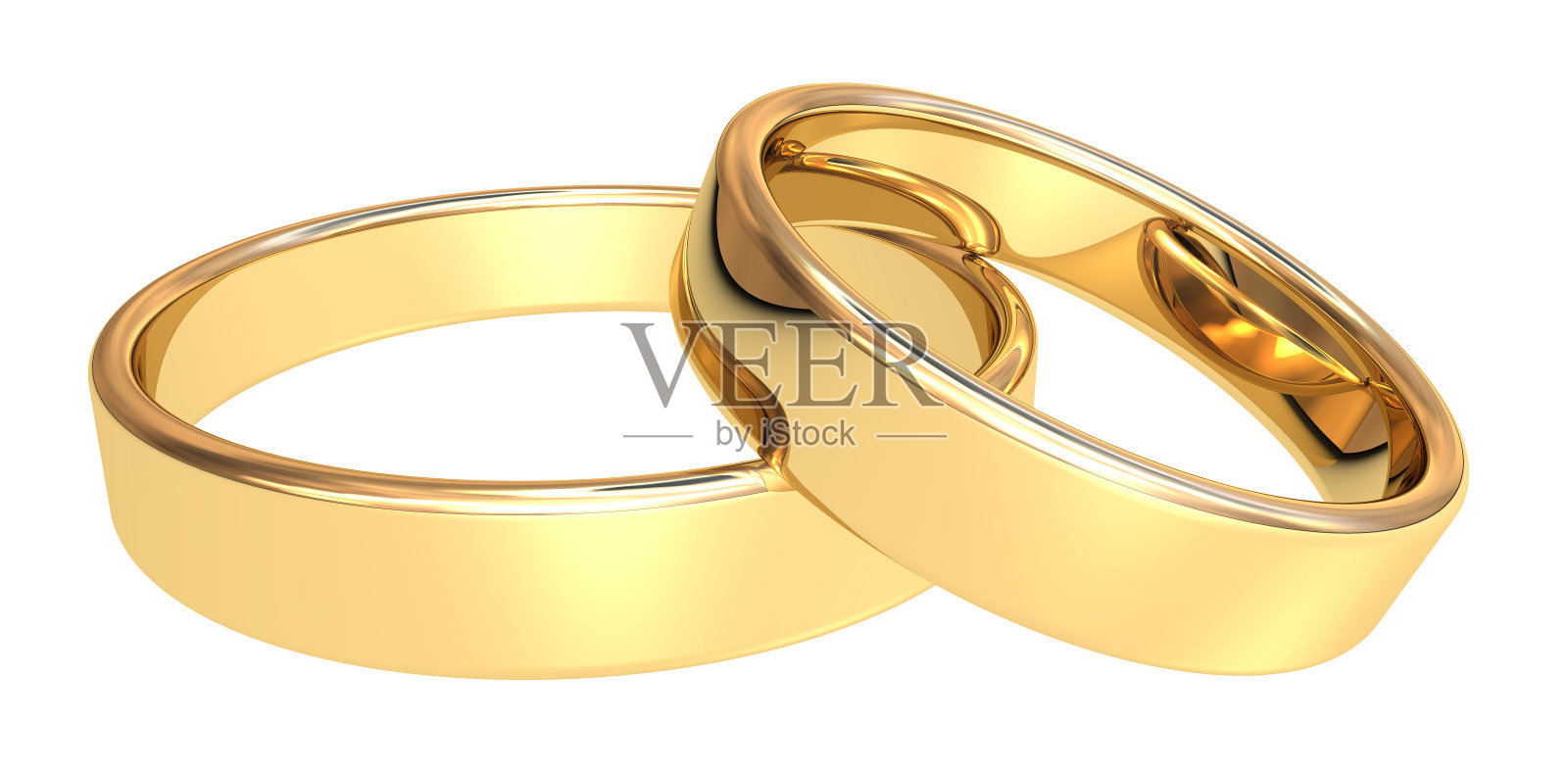 黄金结婚戒指照片摄影图片