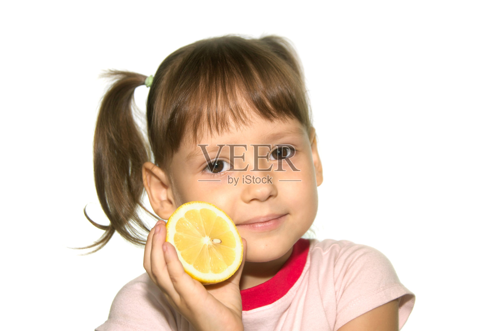 柠檬小女孩照片摄影图片