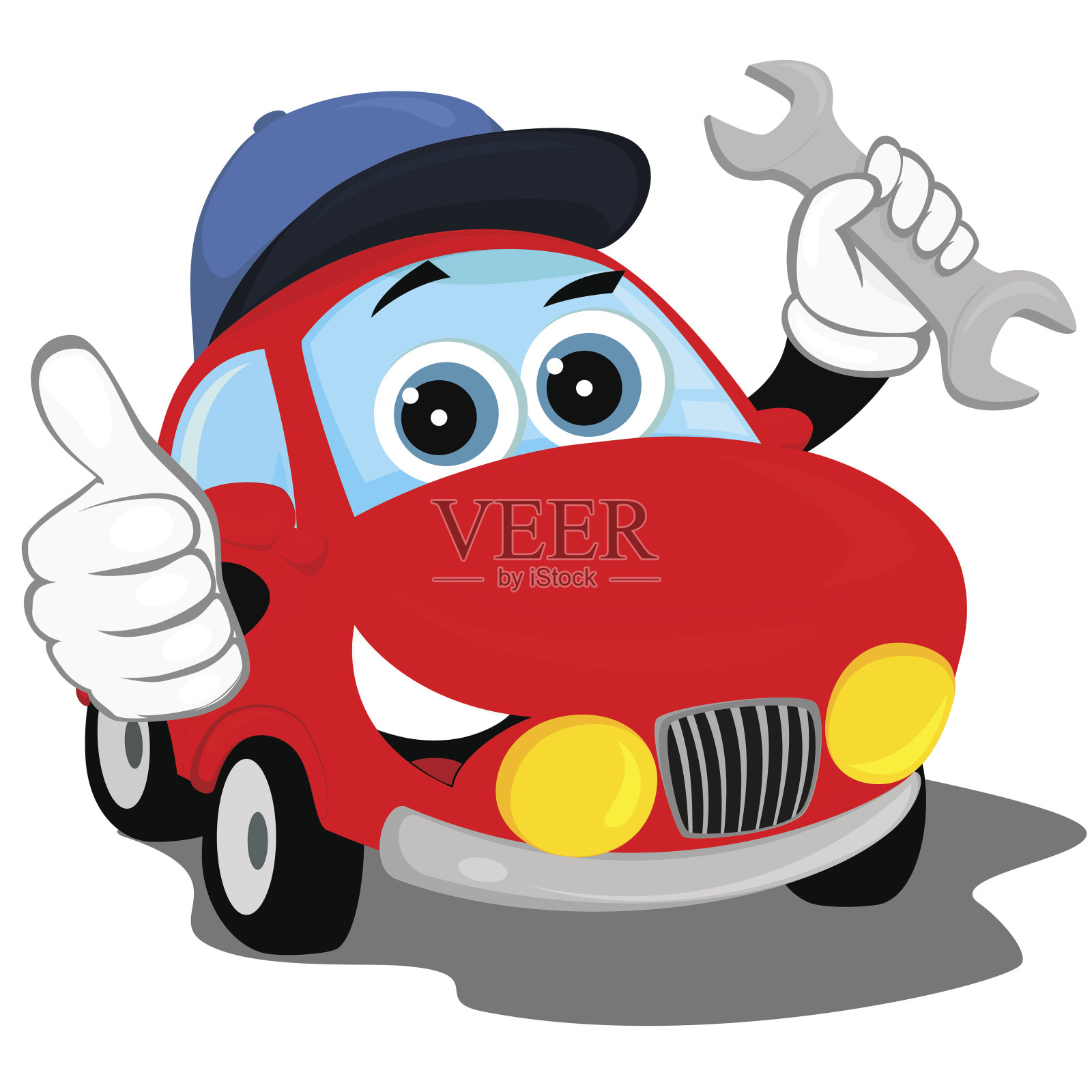 汽车修理插画图片素材