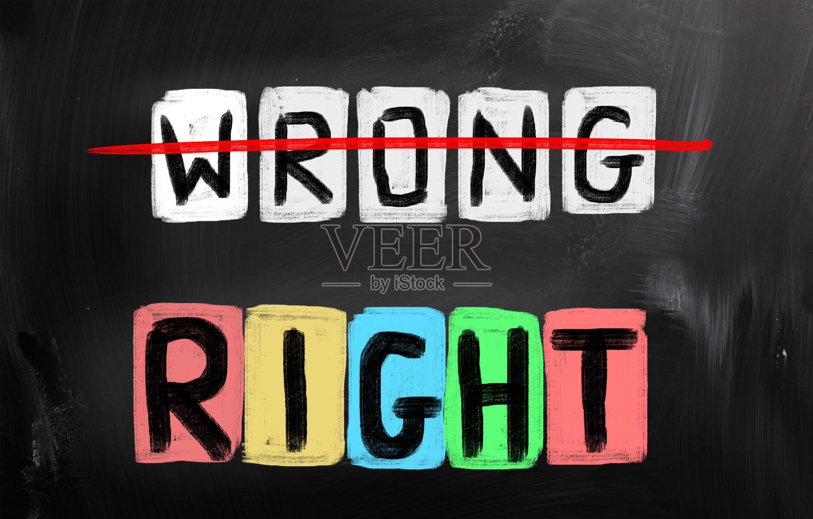 正确的概念插画图片素材